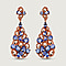 RACHEL GALLEY Tanzanite Dangle Earrings in Vermeil RG Plated Sterling Silver 6.90 Ct, Silver Wt 9.20 GM