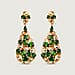 RACHEL GALLEY Natural Chrome Diopside Earrings in Vermeil RG Plated Sterling Silver 9.95 Ct, Silver Wt 9.20 GM