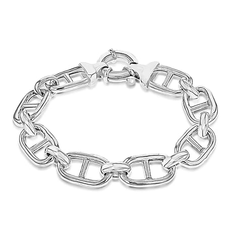 Sterling Silver Bracelet (Size - 7),  Silver Wt. 19.7 Gms