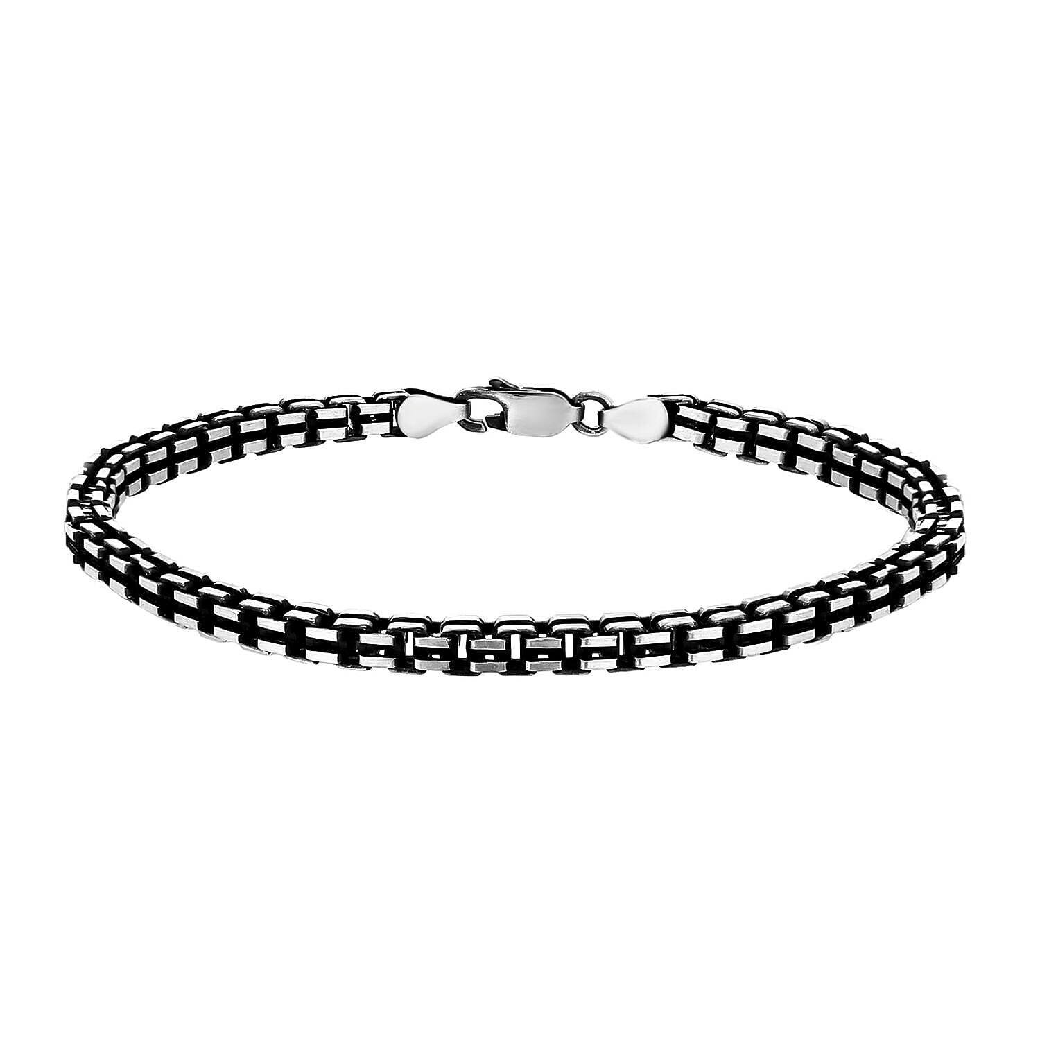 Sterling Silver Bracelet (Size - 8),  Silver Wt. 13.1 Gms