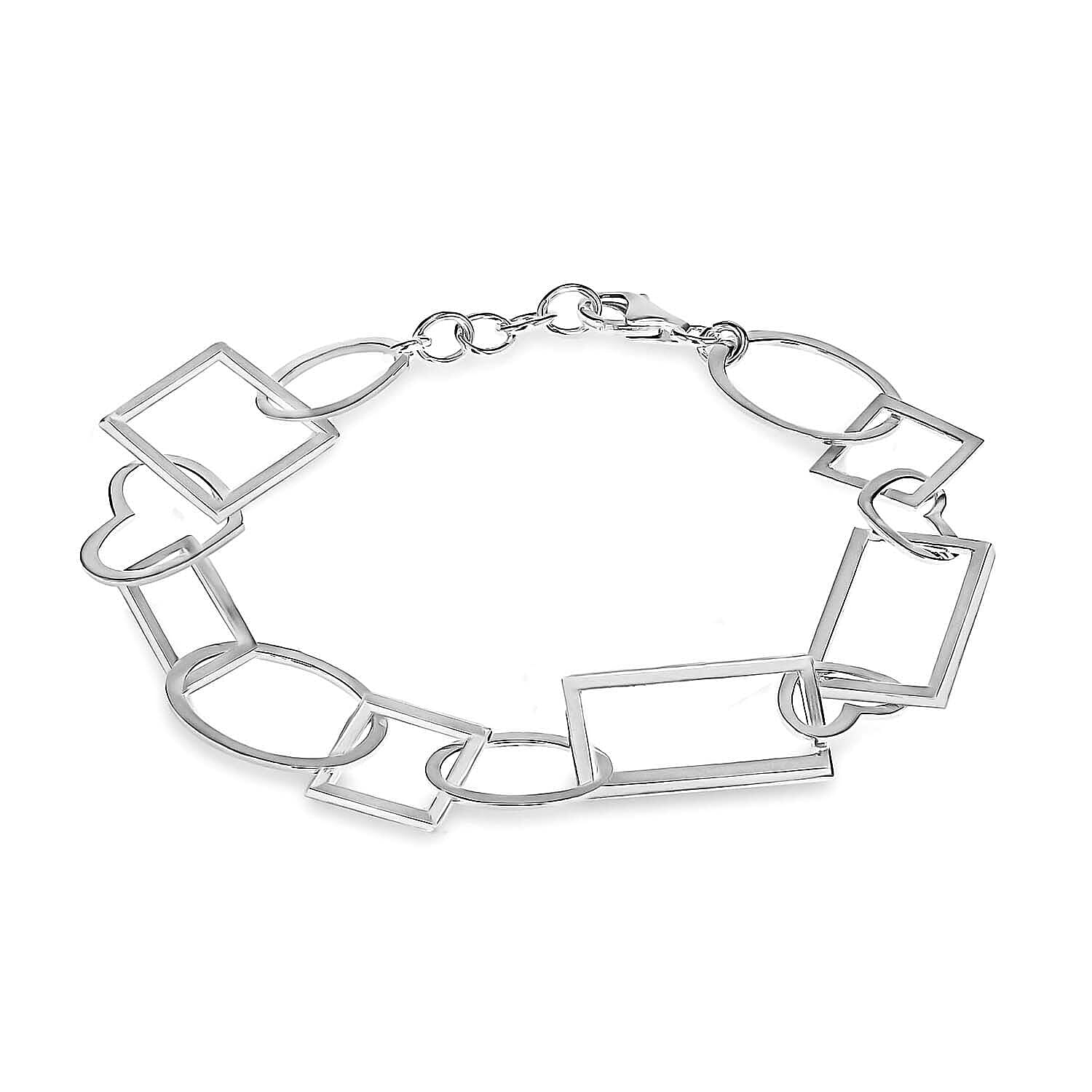 Sterling Silver Bracelet (Size - 7.5),  Silver Wt. 5.4 Gms