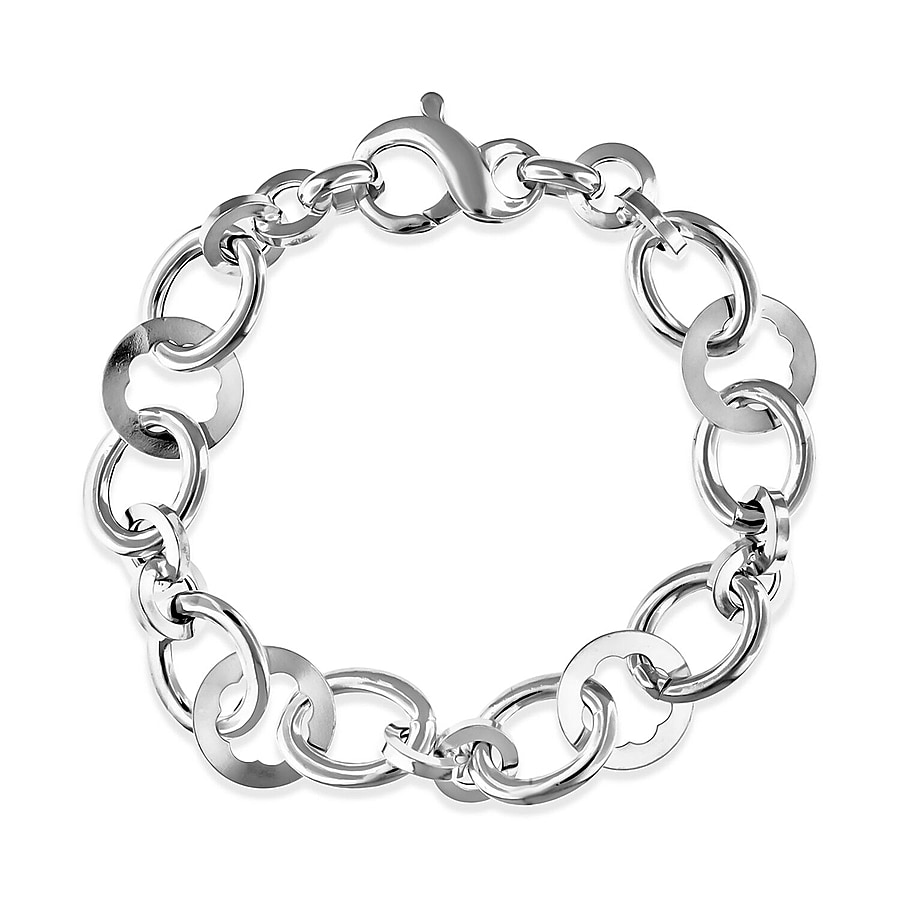 Sterling Silver Bracelet (Size - 7.5),  Silver Wt. 10.8 Gms