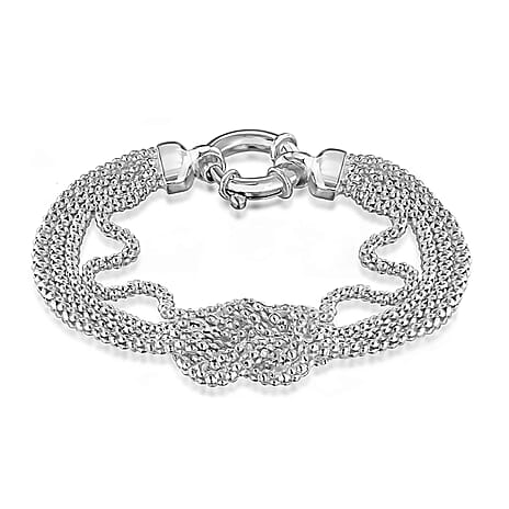 Sterling Silver Bracelet (Size - 8),  Silver Wt. 14.1 Gms