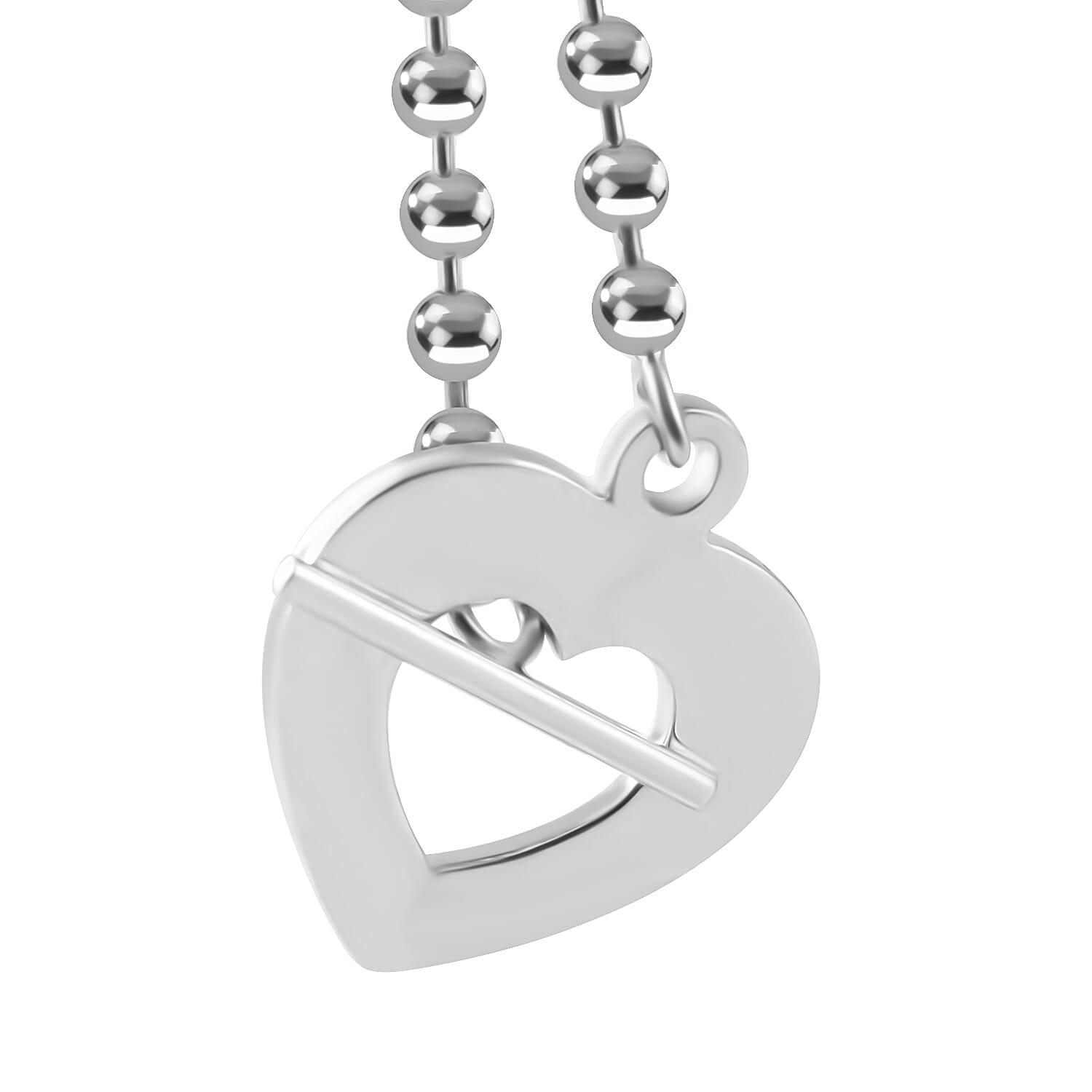 Rhodium Overlay Sterling Silver Bracelet (Size - 7.5),  Silver Wt. 8.1 Gms