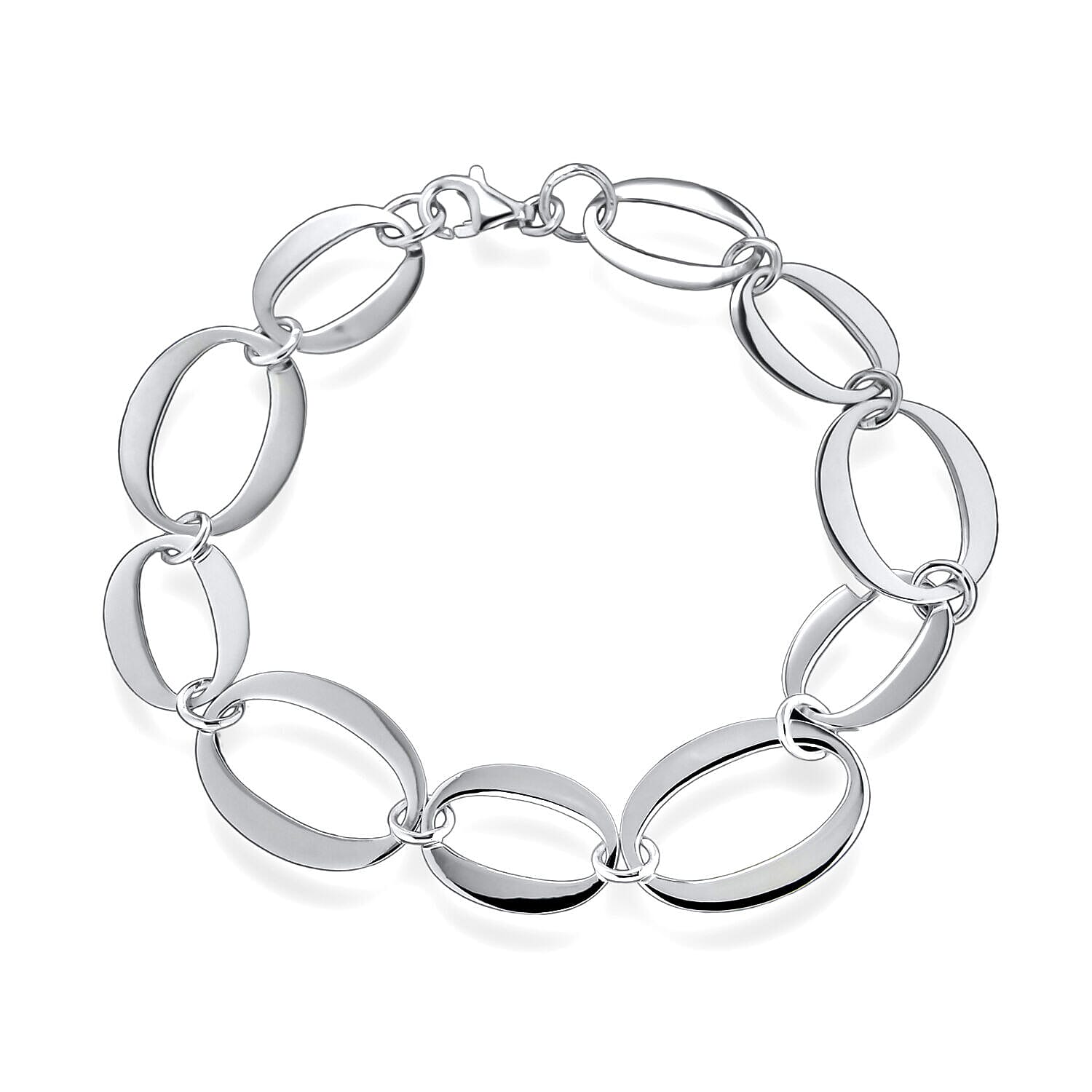 Sterling Silver Bracelet (Size - 7.5),  Silver Wt. 6.8 Gms
