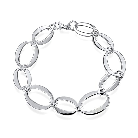 Sterling Silver Bracelet (Size - 7.5),  Silver Wt. 6.8 Gms