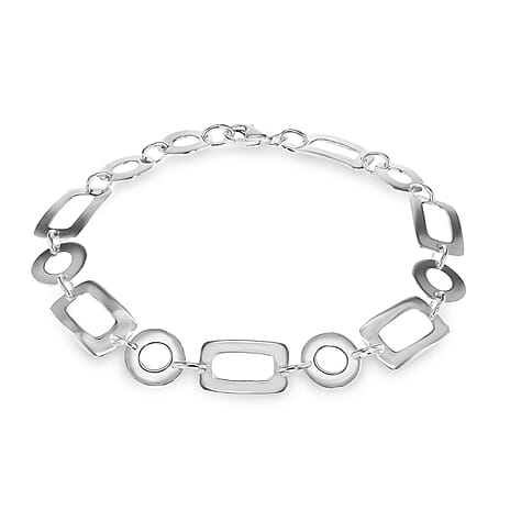 Sterling Silver Bracelet (Size - 7.5),  Silver Wt. 7.3 Gms