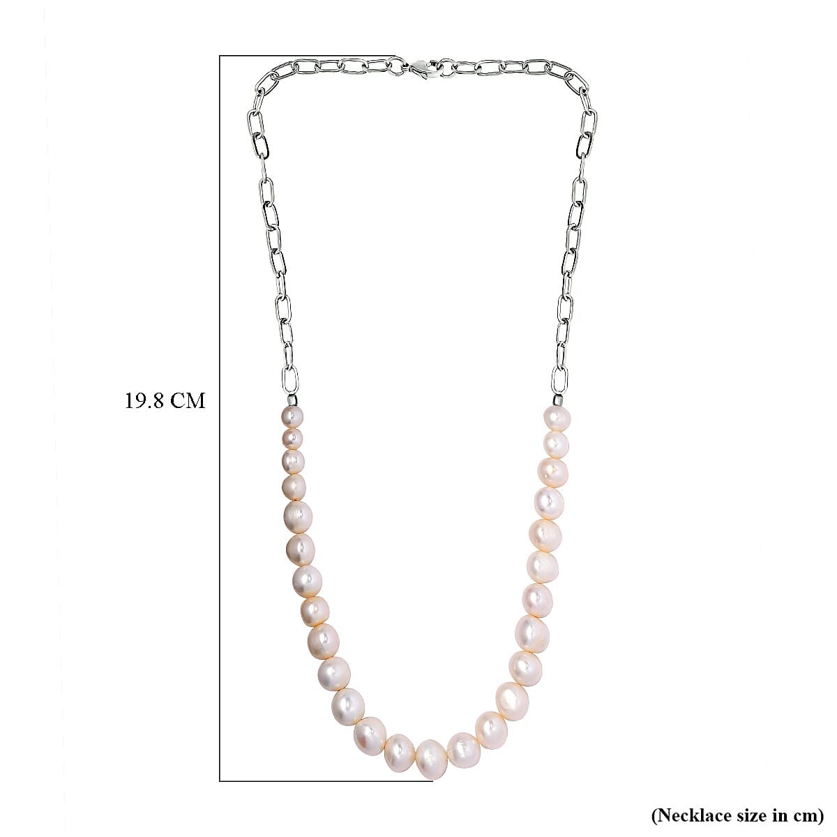 Designer inspired Freshwater Pearl Necklace (Size - 20)