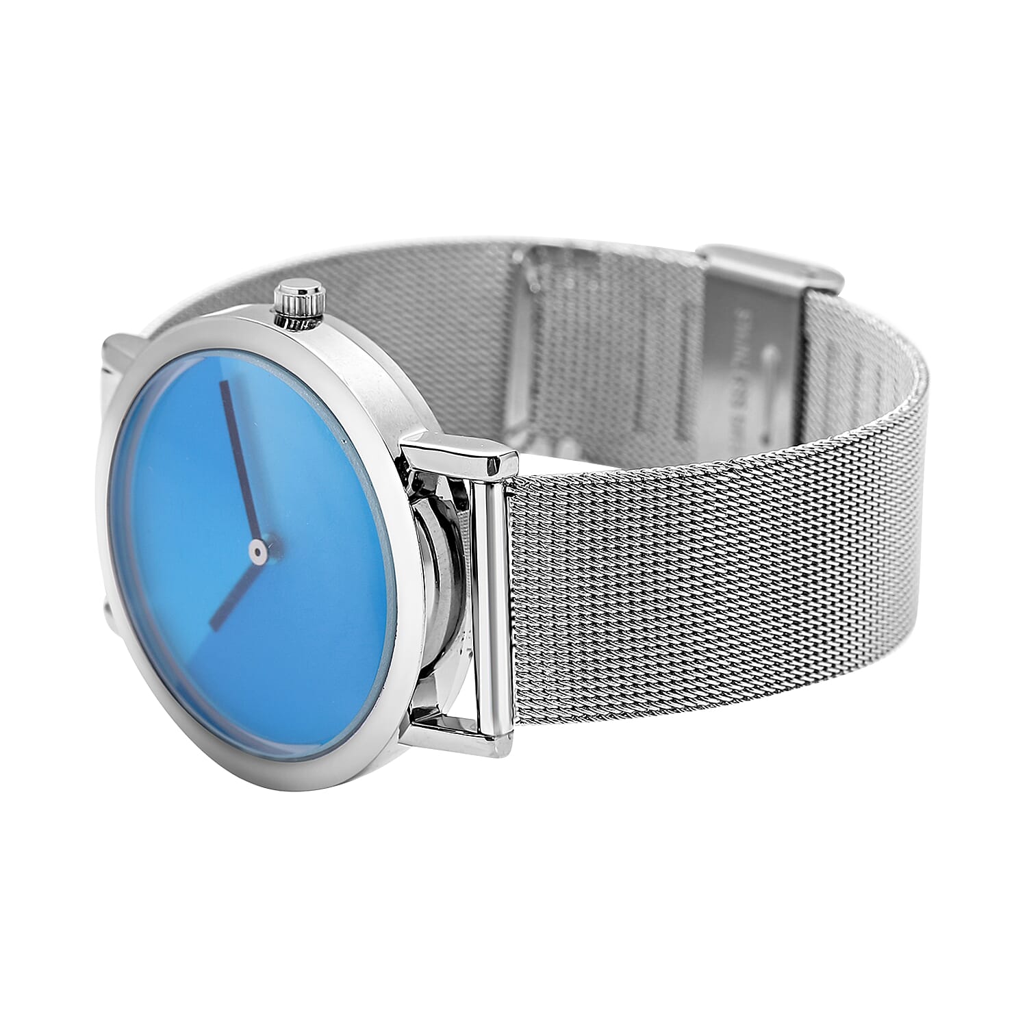 ENOA Japanese Movement Water Resistant Watch with Stainless Steel Mesh Strap - Gradient Blue