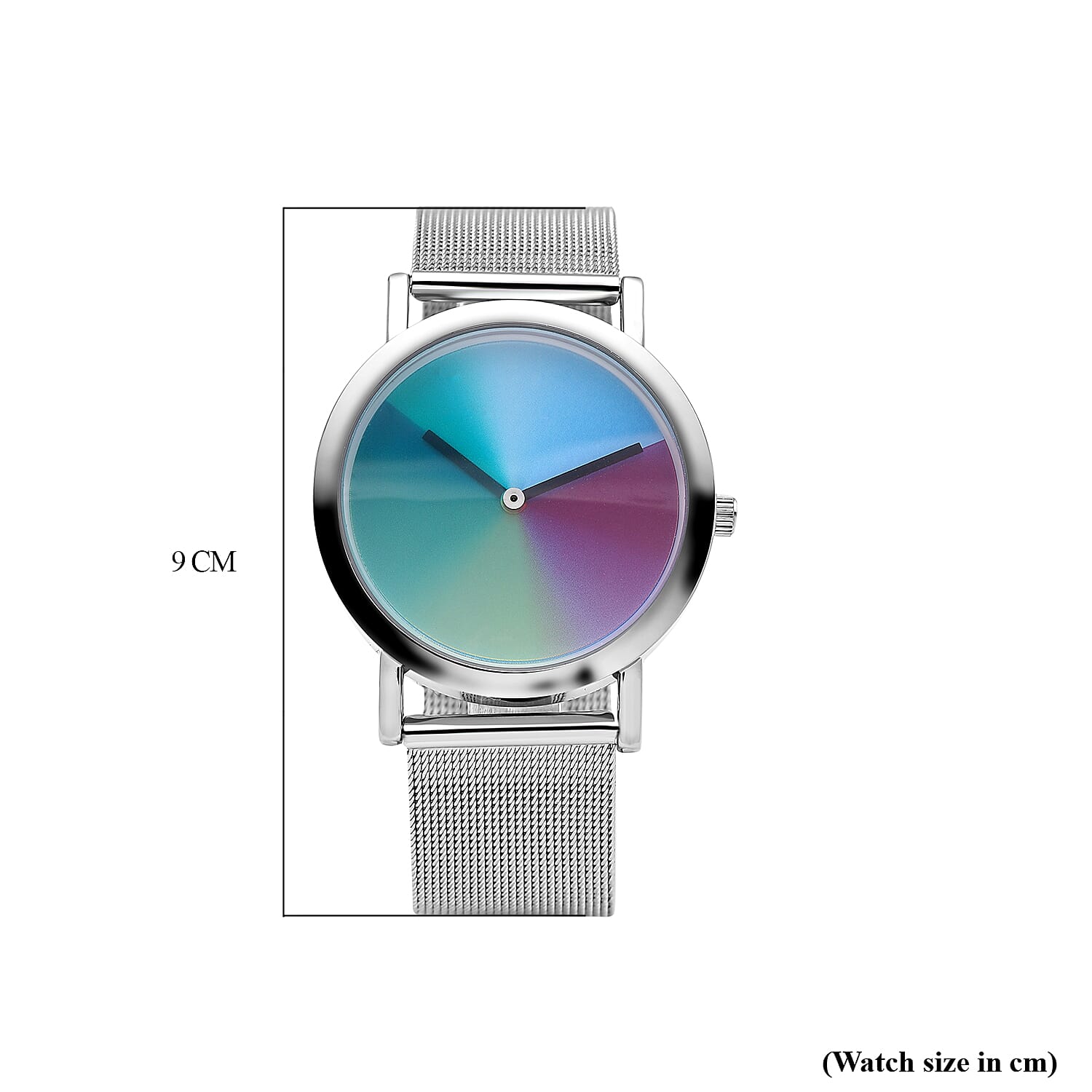 GENOA Japanese Movement Water Resistant Watch with Stainless Steel Mesh Strap - Multi