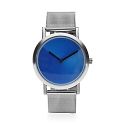 ENOA Japanese Movement Water Resistant Watch with Stainless Steel Mesh Strap - Gradient Blue