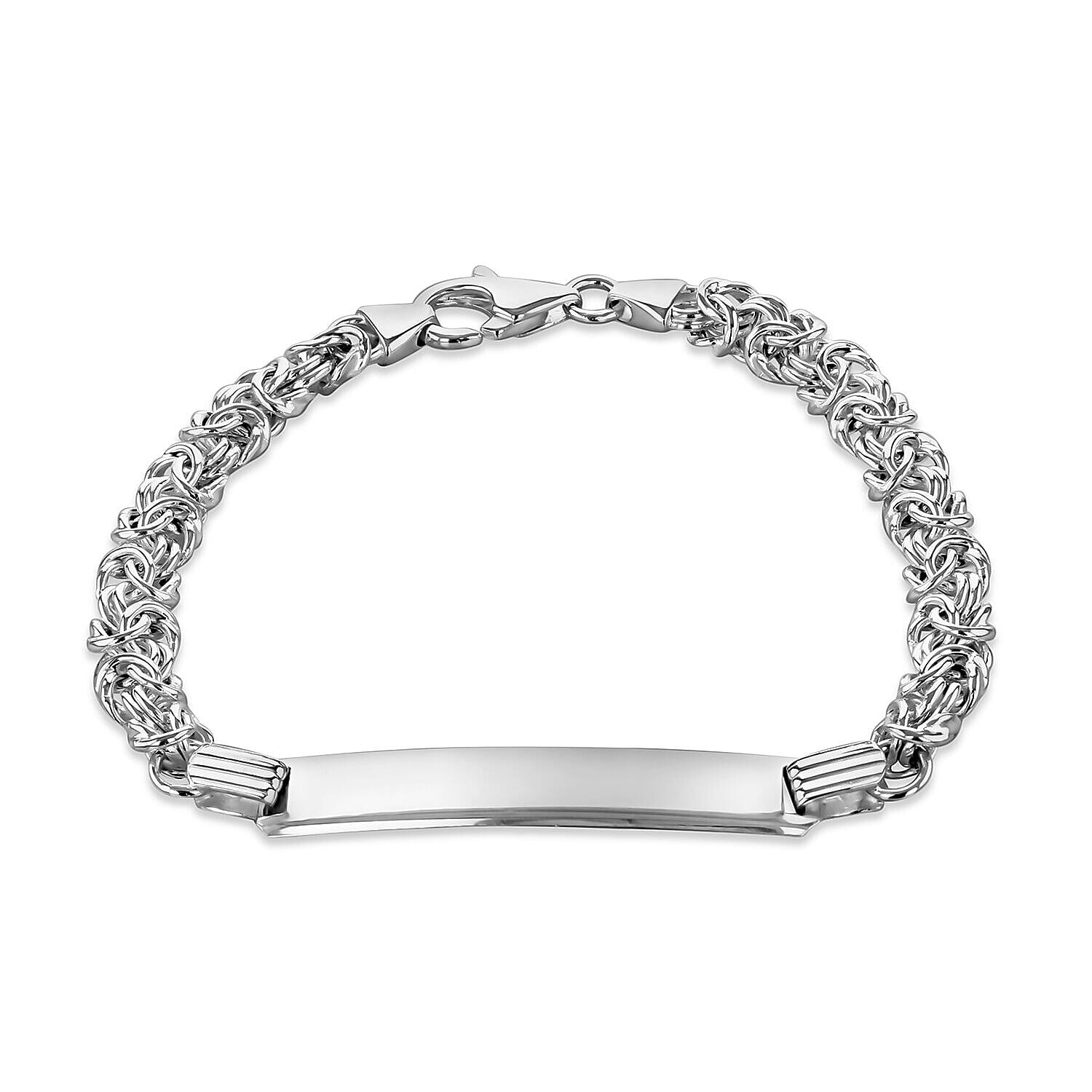 Sterling Silver Bracelet (Size - 7.5),  Silver Wt. 12.1 Gms