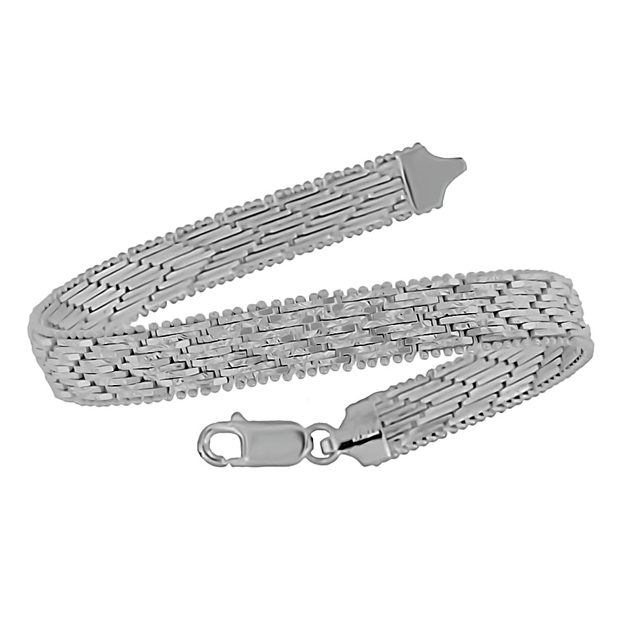 Sterling Silver Bracelet (Size - 7.5),  Silver Wt. 19.9 Gms
