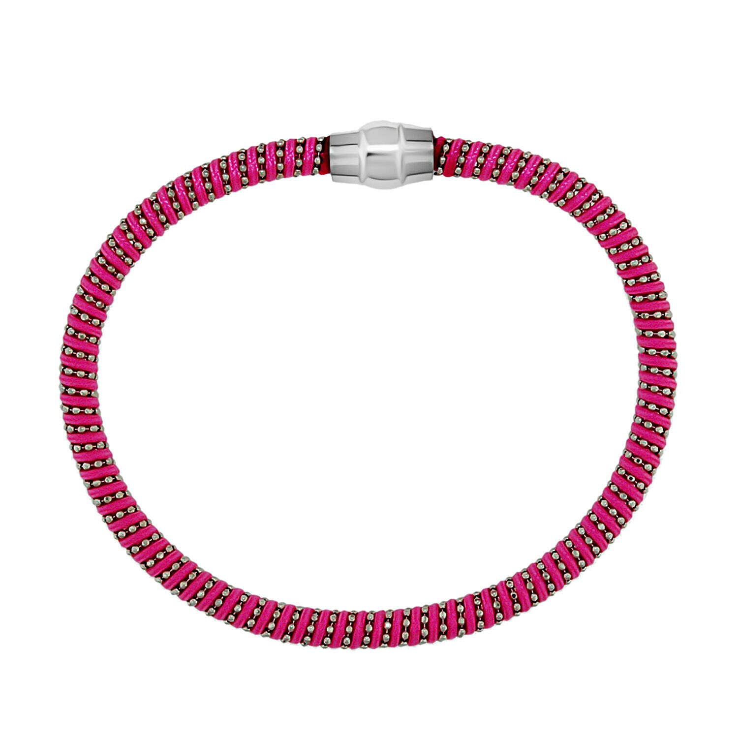 Sterling Silver Bracelet (Size - 7.5),  Silver Wt. 7.6 Gms