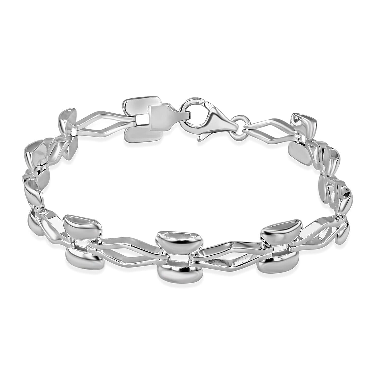 Sterling Silver Bracelet (Size - 7.5),  Silver Wt. 11.6 Gms