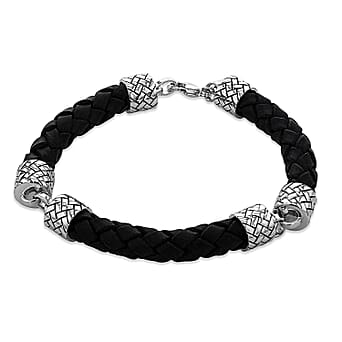 https://tjcuk.sirv.com/Products/73/1/7315062/Rhodium-Overlay-Sterling-Silver-Bracelet-Size-8-5-Silver-Wt-25-4-Gms_7315062.jpg?w=342&h=342