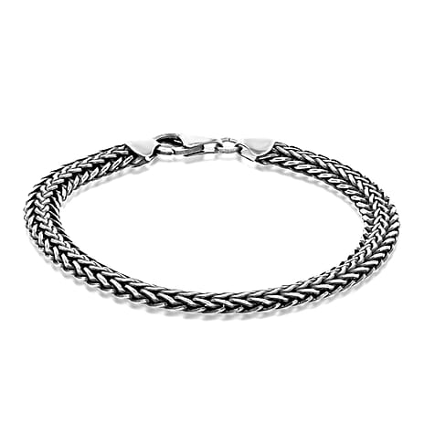 Sterling Silver Bracelet (Size - 8.25),  Silver Wt. 21.5 Gms