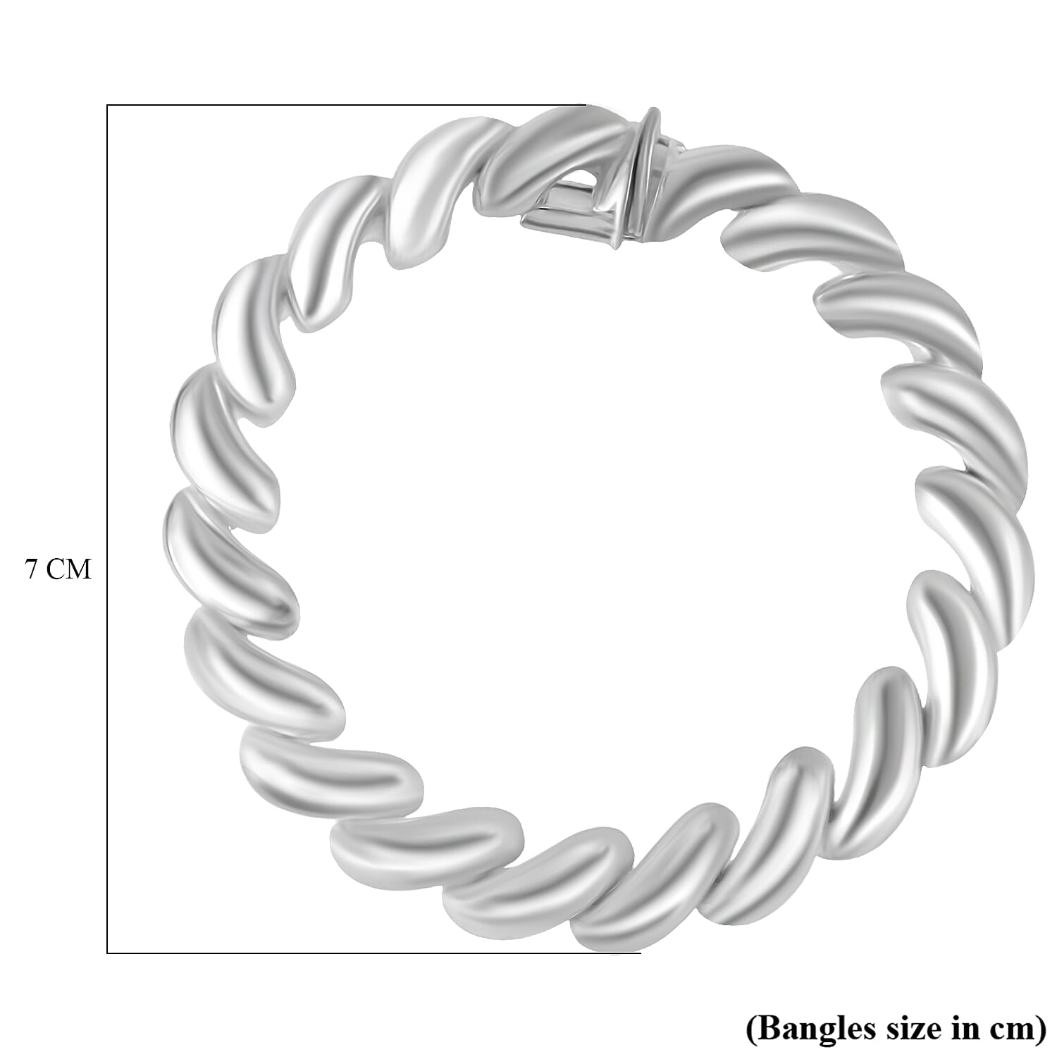 Sterling Silver Bracelet (Size - 7.5),  Silver Wt. 26.2 Gms