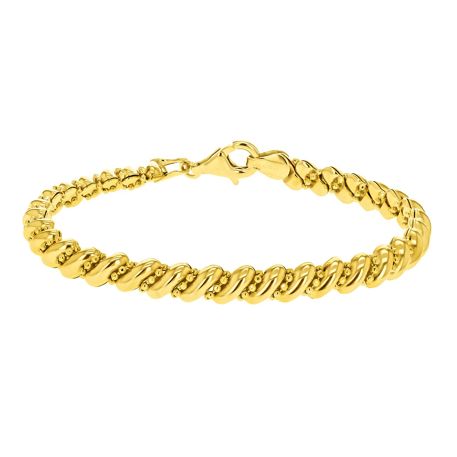 Sterling Silver Bracelet (Size - 7.5),  Silver Wt. 10.1 Gms