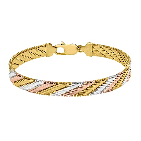 Sterling Silver Bracelet (Size - 7.5),  Silver Wt. 18.2 Gms