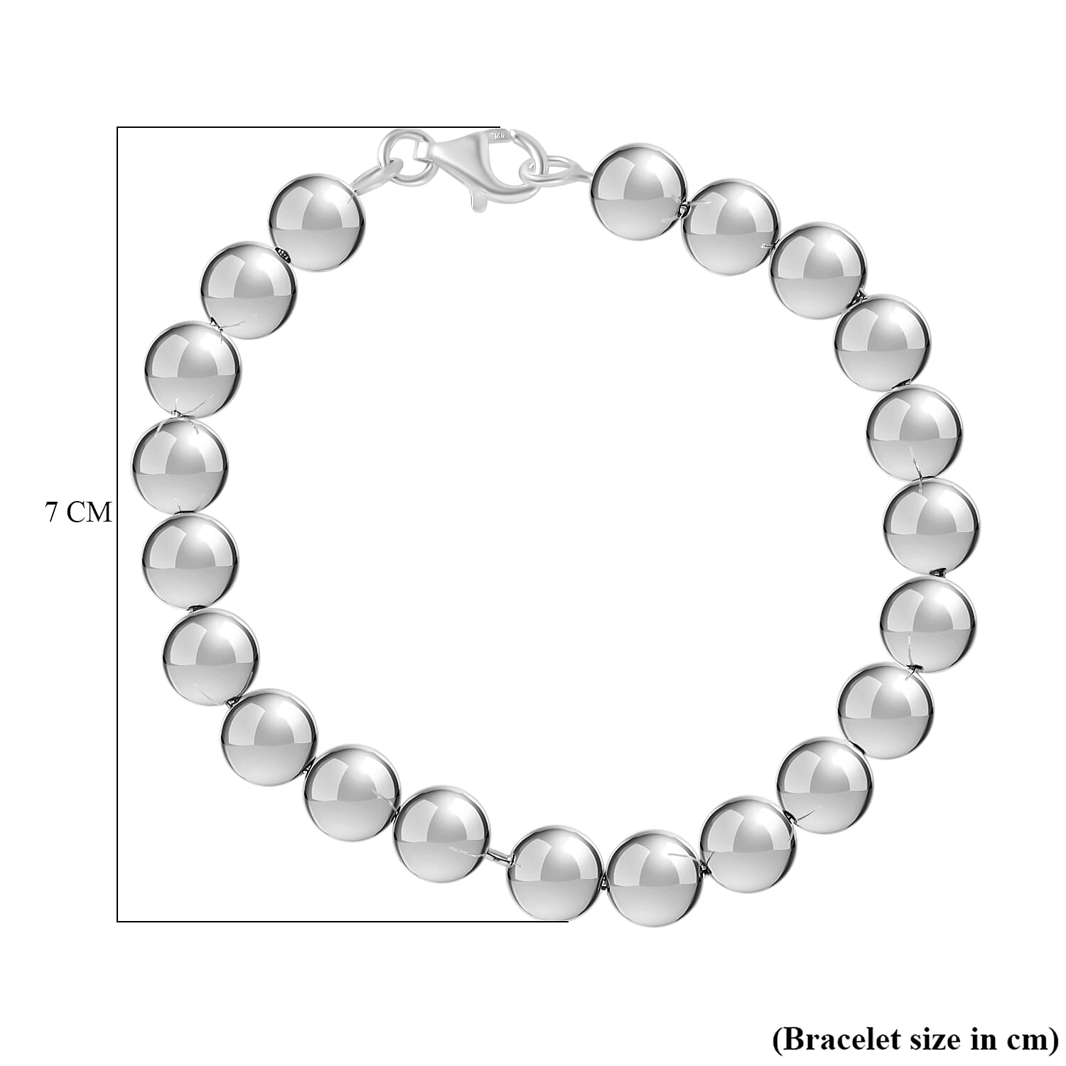 Sterling Silver Bracelet (Size - 7.5),  Silver Wt. 24 Gms