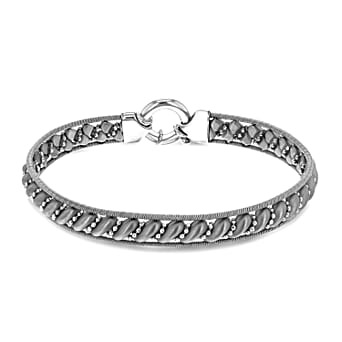 https://tjcuk.sirv.com/Products/73/1/7315104/Rhodium-Overlay-Sterling-Silver-Bracelet-Size-7-5-Silver-Wt-15-4-Gms_7315104.jpg?w=342&h=342