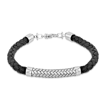 https://tjcuk.sirv.com/Products/73/1/7315168/Black-Leather-and-Satin-Herringbone-Bracelet-in-Sterling-Silver-Rhodiu_7315168.jpg?w=342&h=342