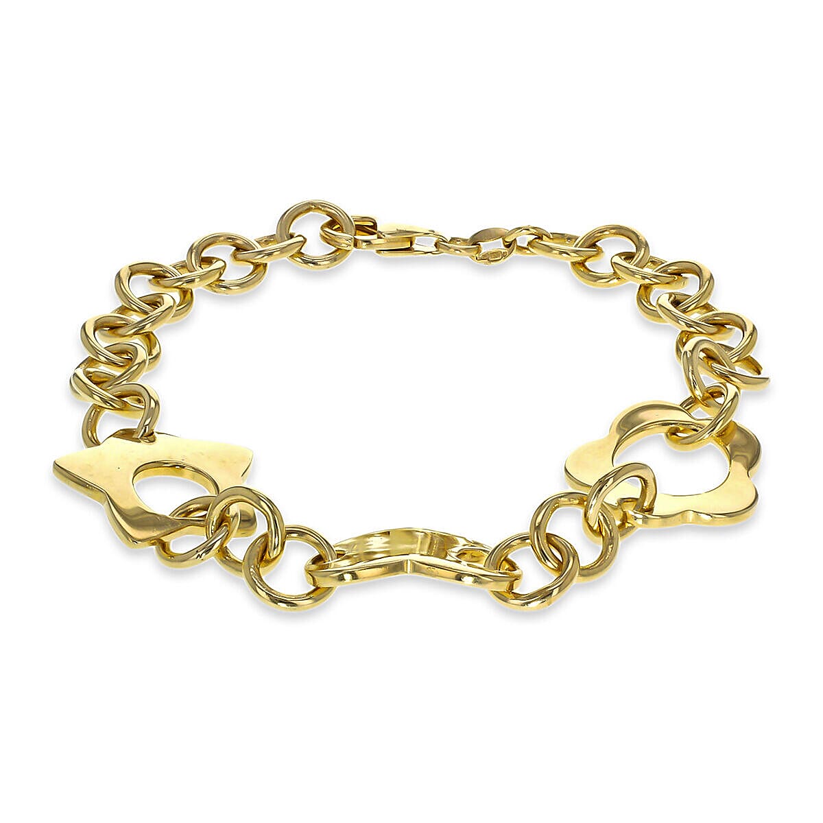 Sterling Silver Bracelet (Size - 7.5),  Silver Wt. 16.3 Gms