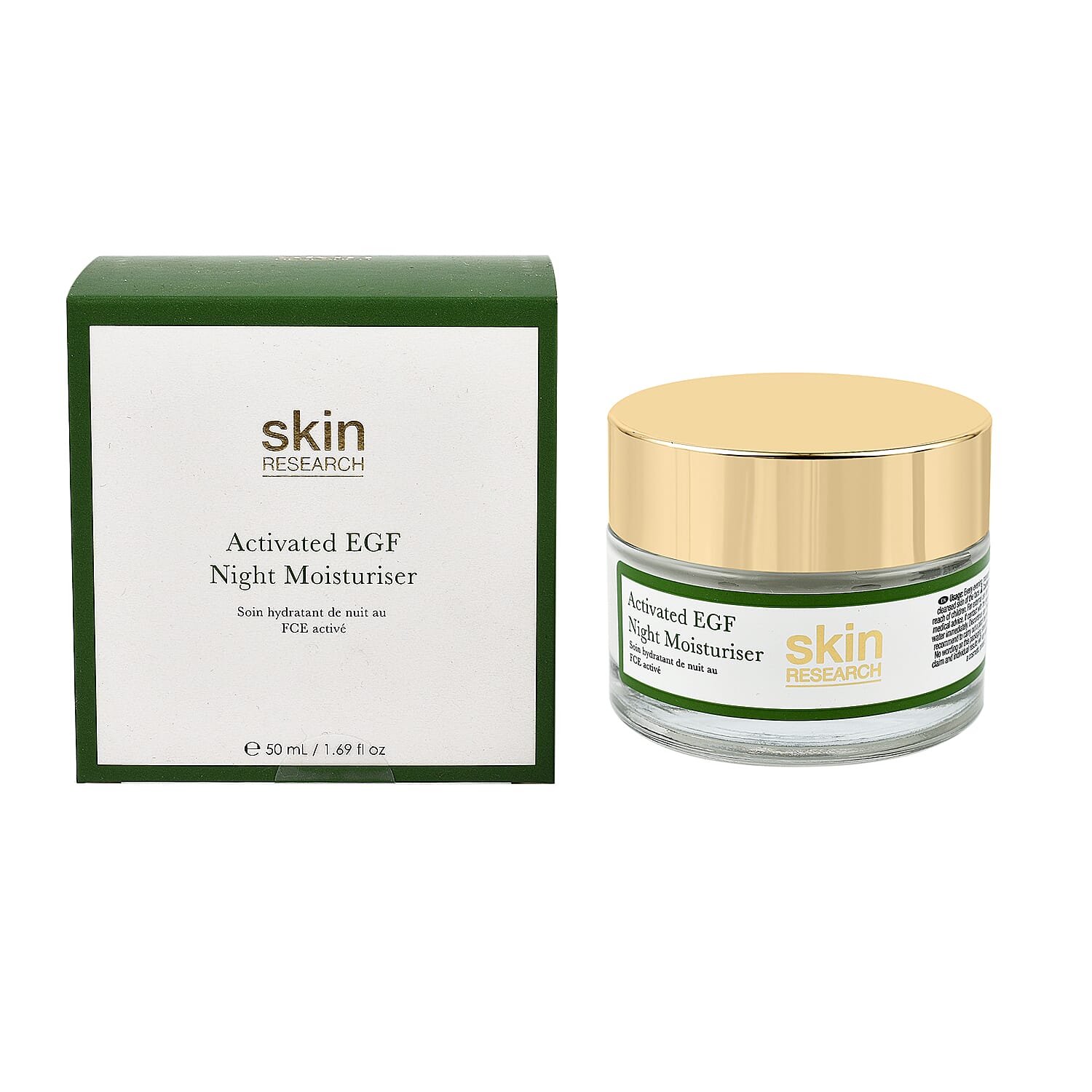 Skin Research Activated EGF Night Moisturiser - 50ml