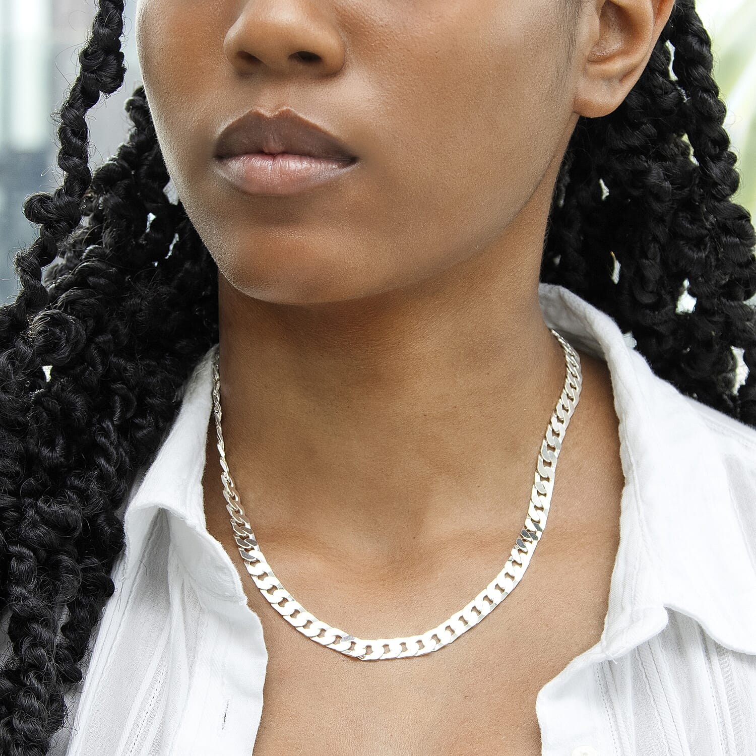 Sterling Silver Chain (Size - 18),  Silver Wt. 24.5 Gms