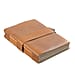 100% Genuine Leather Journal with Handmade Paper (Size 17x12x1 cm) - Black