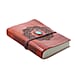 Lasercut 100% Genuine Leather Journal with Jasper Gemstone (Size 17x12x1 cm)