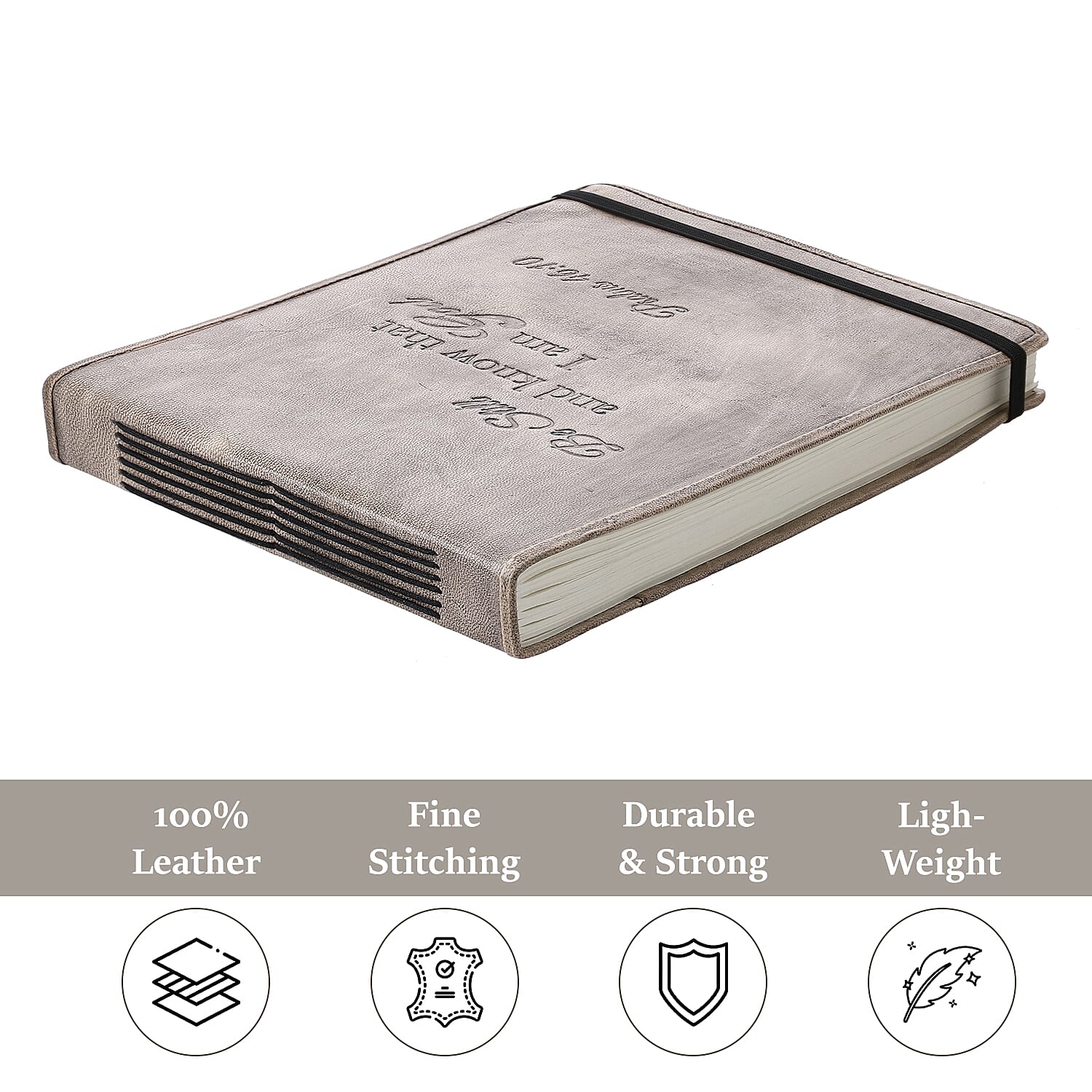 Journal and Diary (Size 25x20x1 cm) - Light Brown