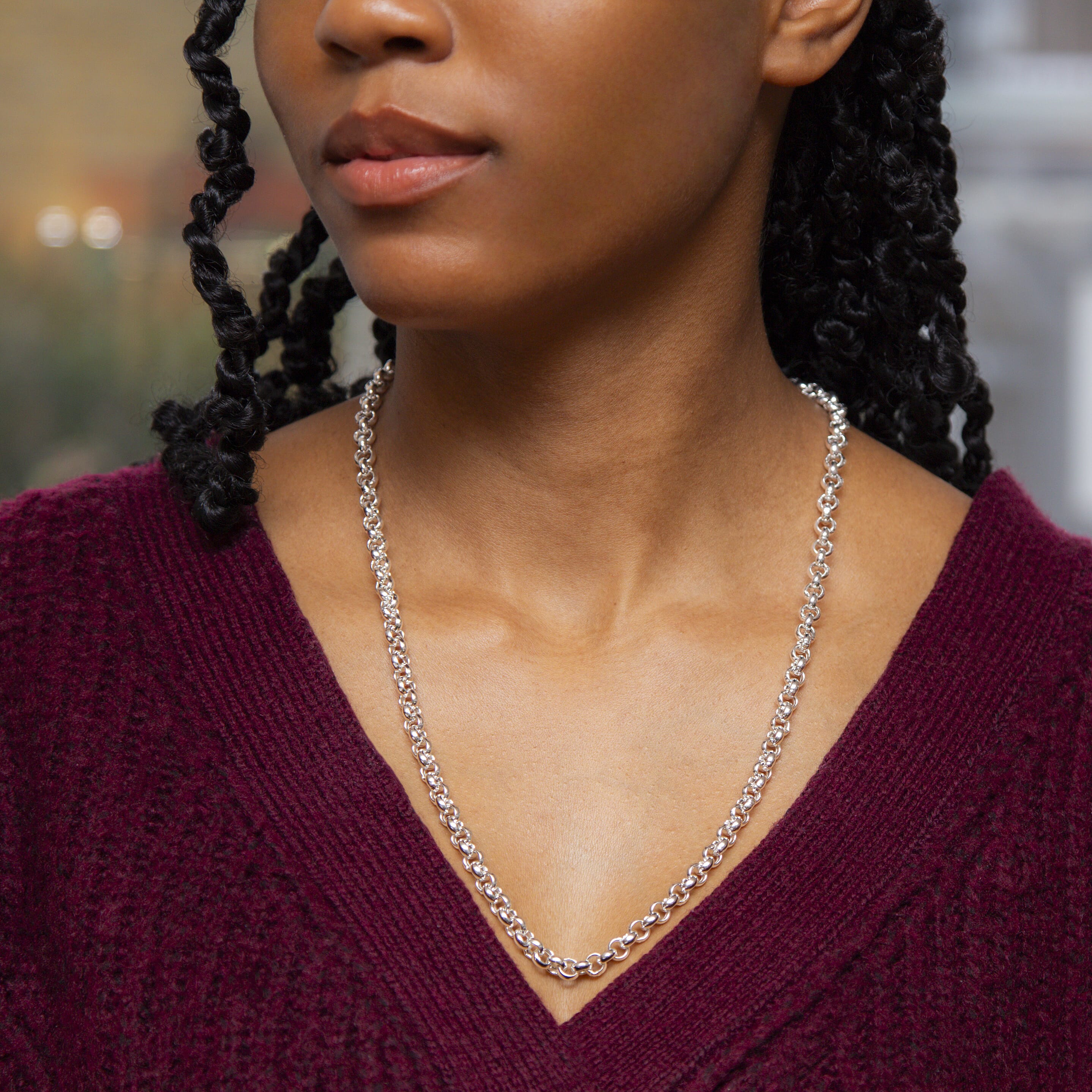 Sterling Silver Chain (Size - 24),  Silver Wt. 25.4 Gms