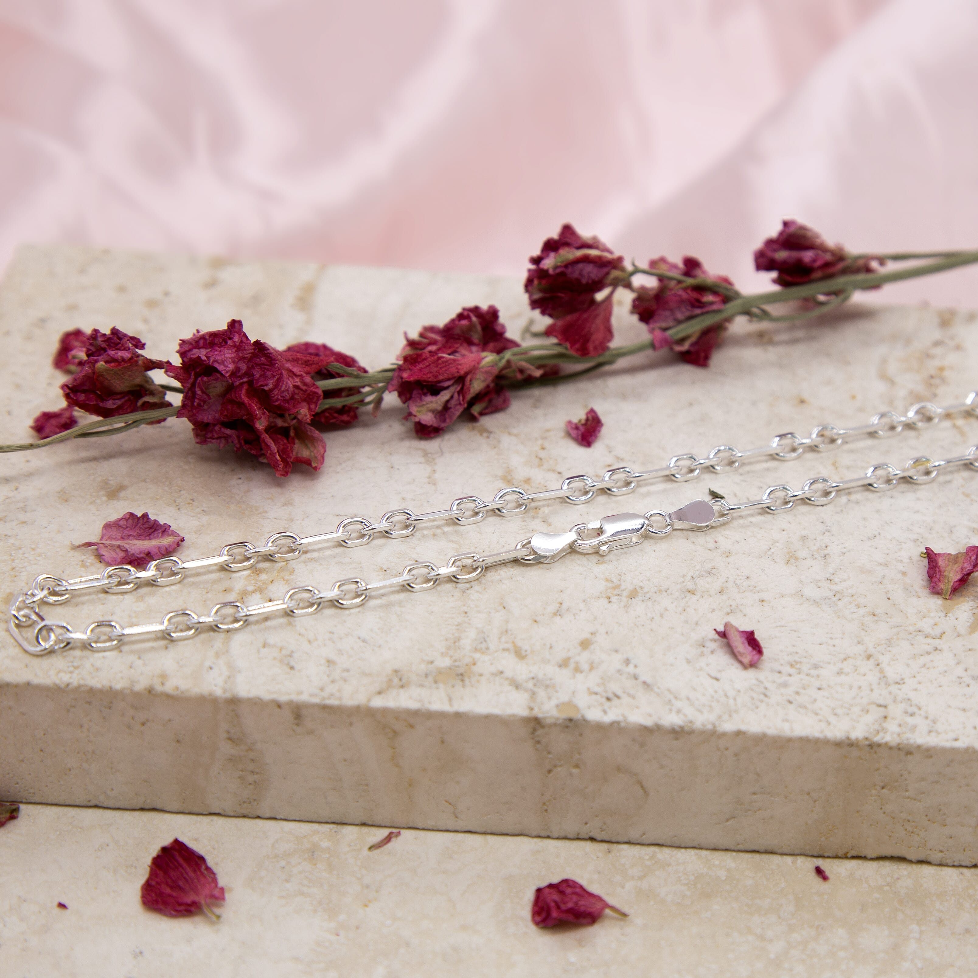 Sterling Silver Chain (Size - 24),  Silver Wt. 15.2 Gms