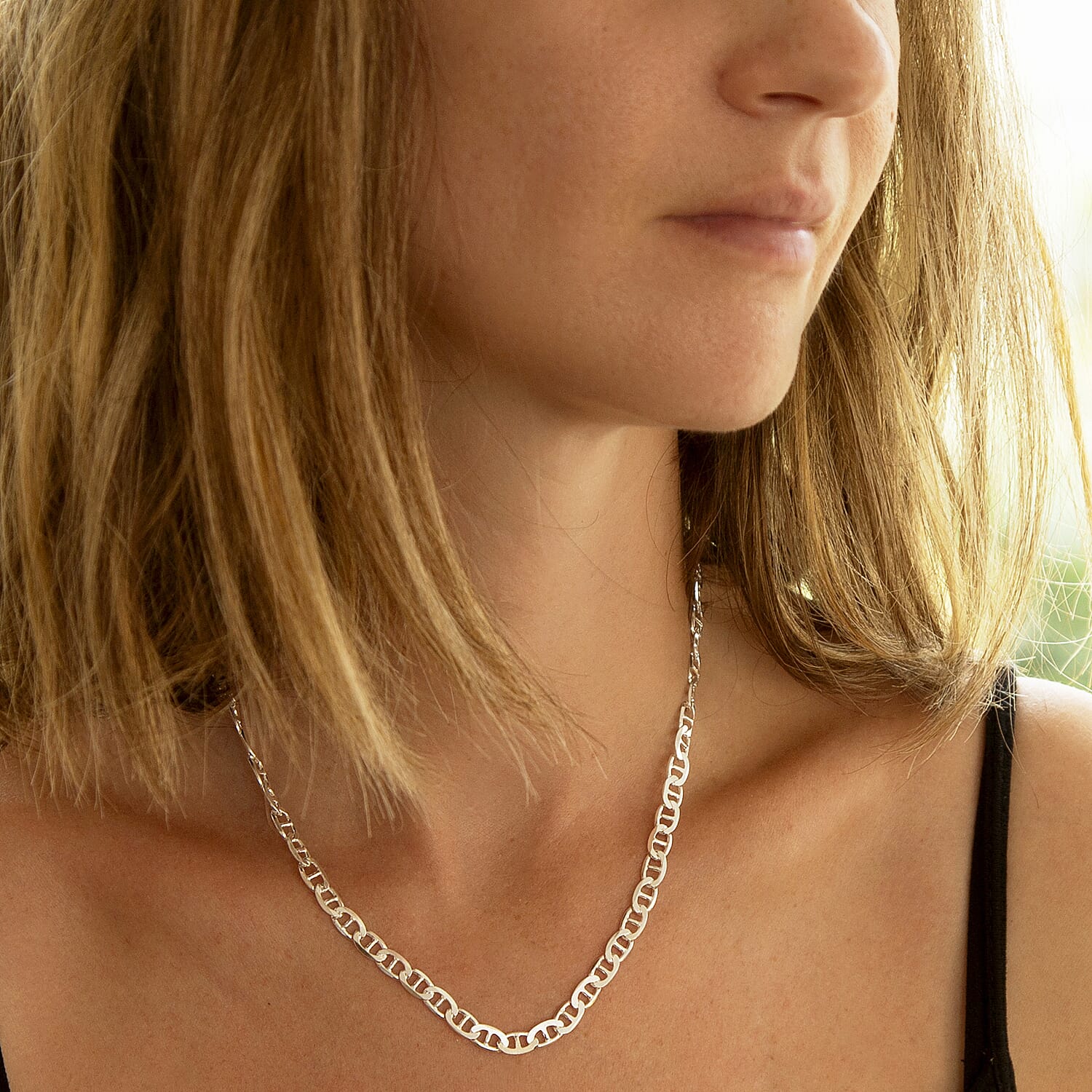 Sterling Silver Chain (Size - 18),  Silver Wt. 14.5 Gms