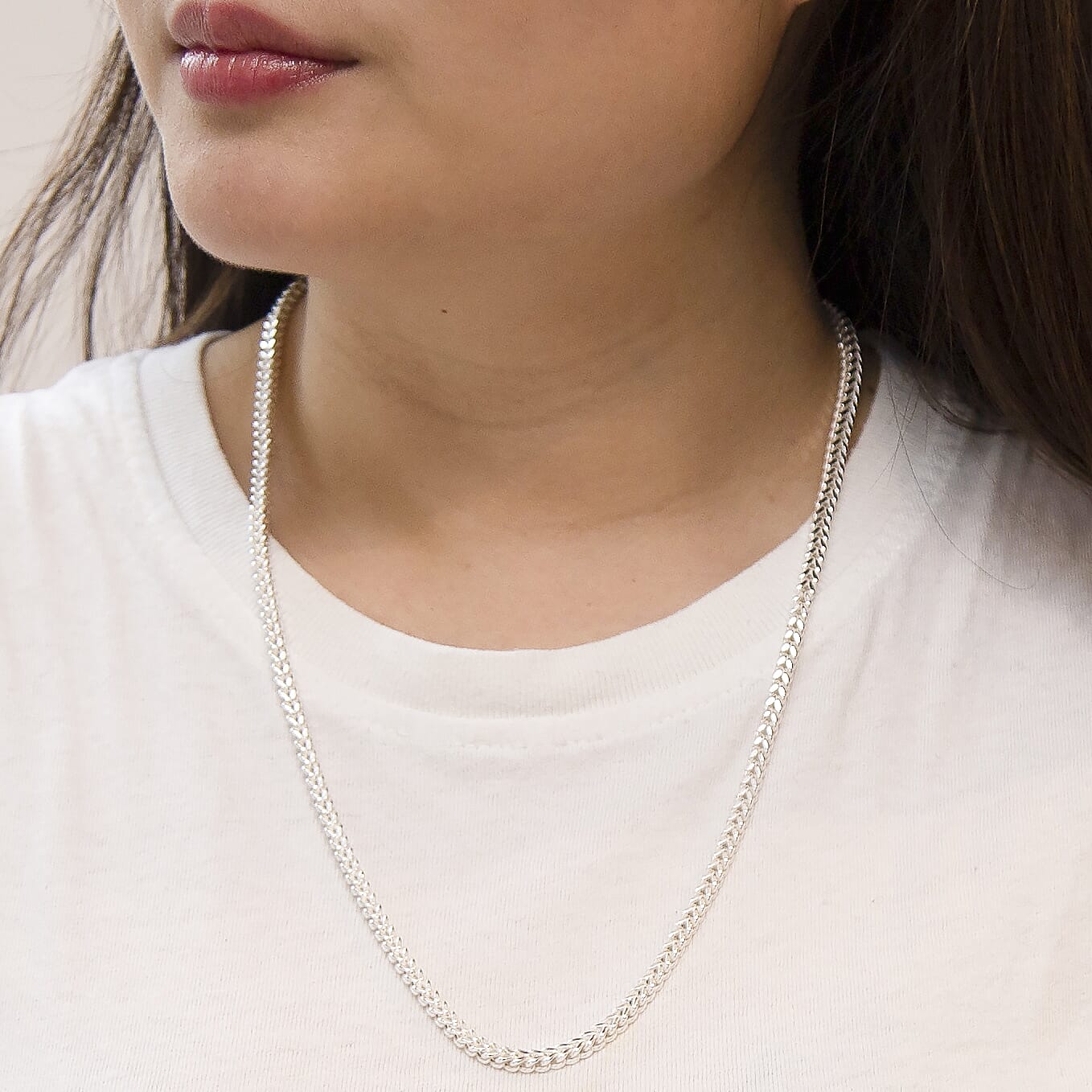 Sterling Silver Chain (Size - 22),  Silver Wt. 14.5 Gms