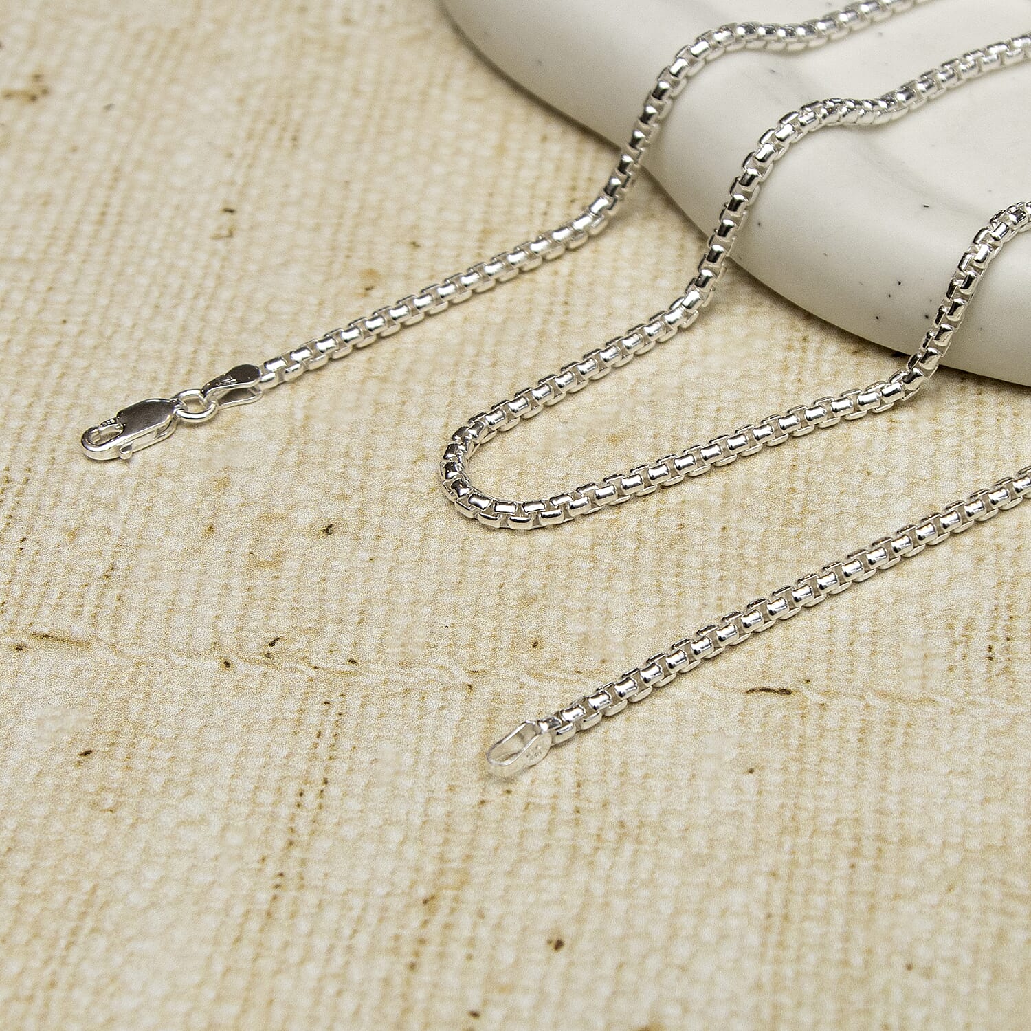 Sterling Silver Chain (Size - 24),  Silver Wt. 18.2 Gms