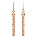 Sterling Silver Yellow Gold Plated 8mm x 72mm Bead and Ball Tassel Earrings