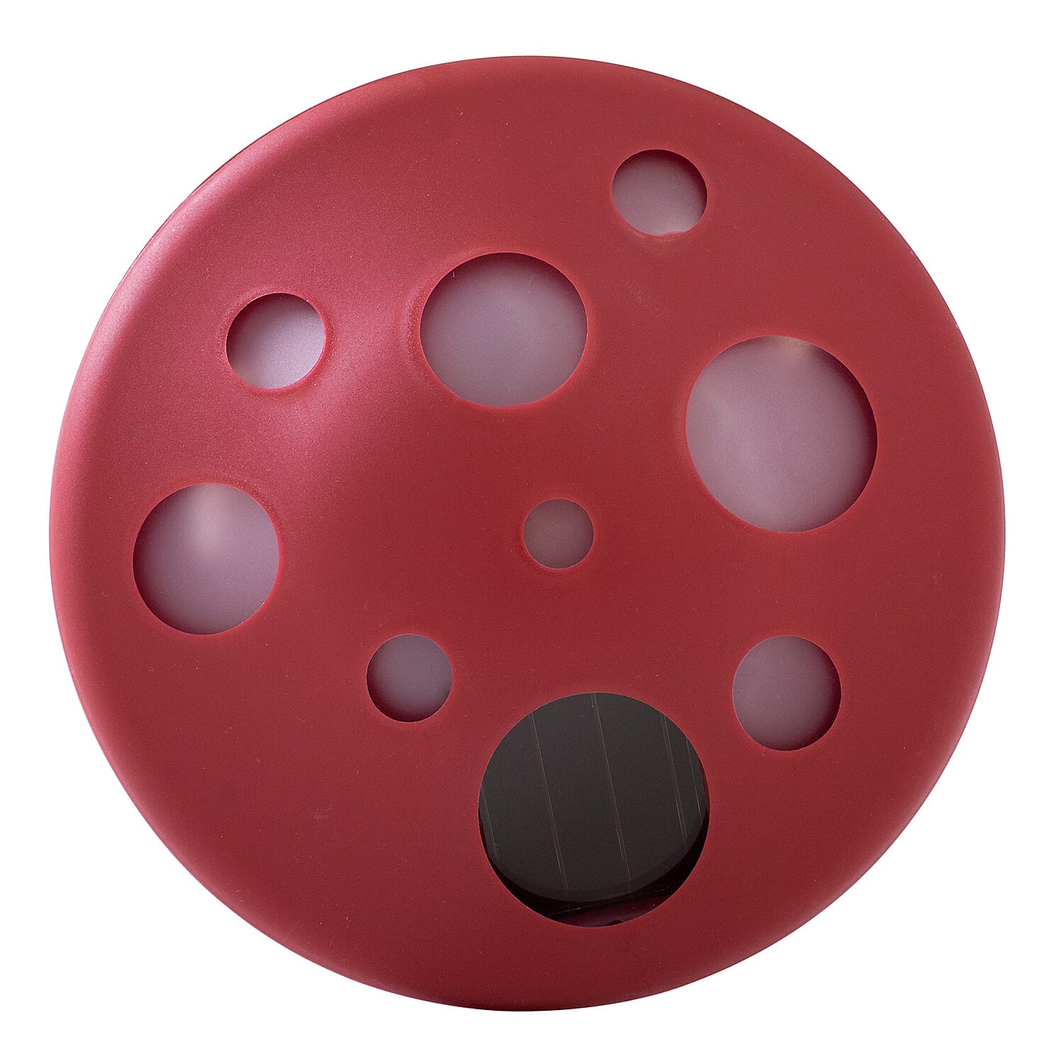 Set of 2 - Red Mushroom Pathway Solar Garden Lights - Red & White