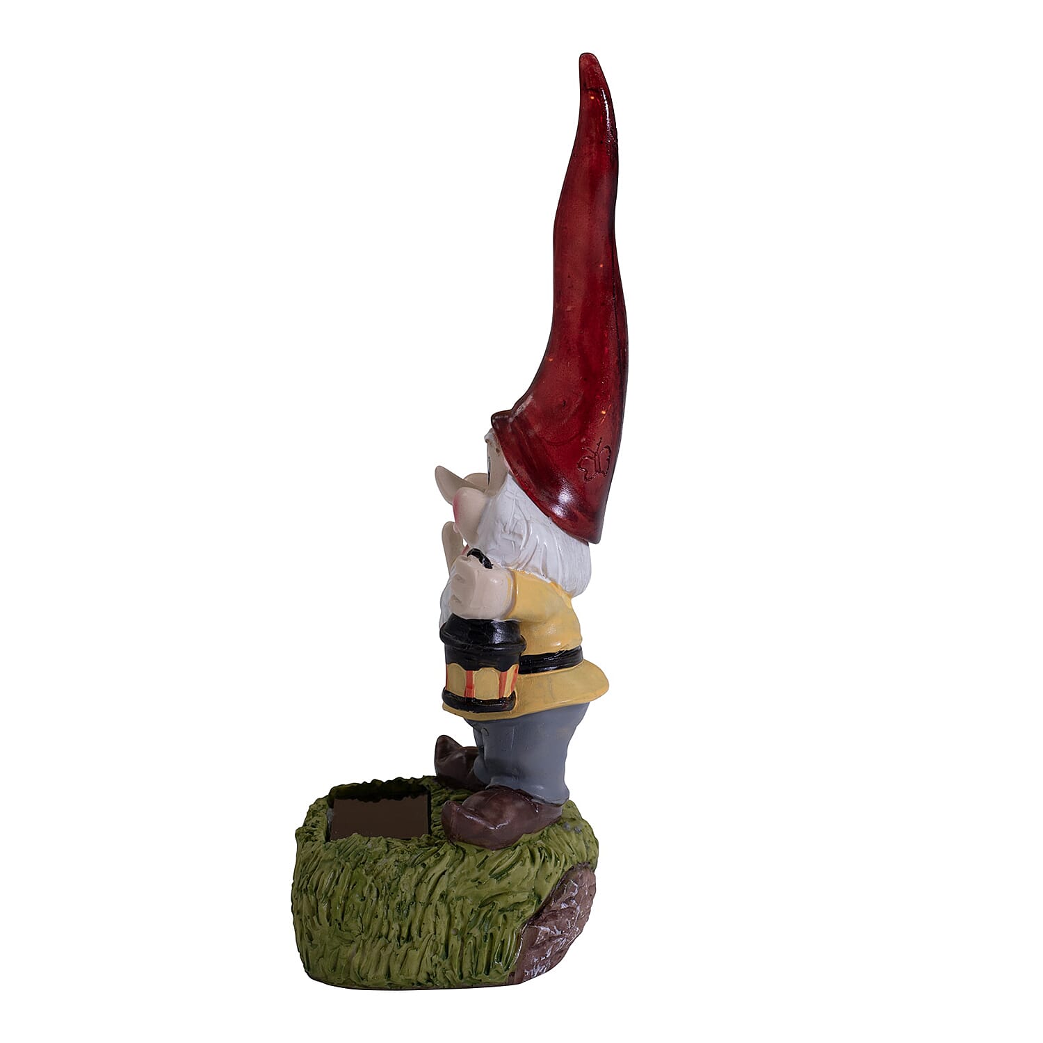 Solar Light Gnome With Red Hat (11 inch approx.)