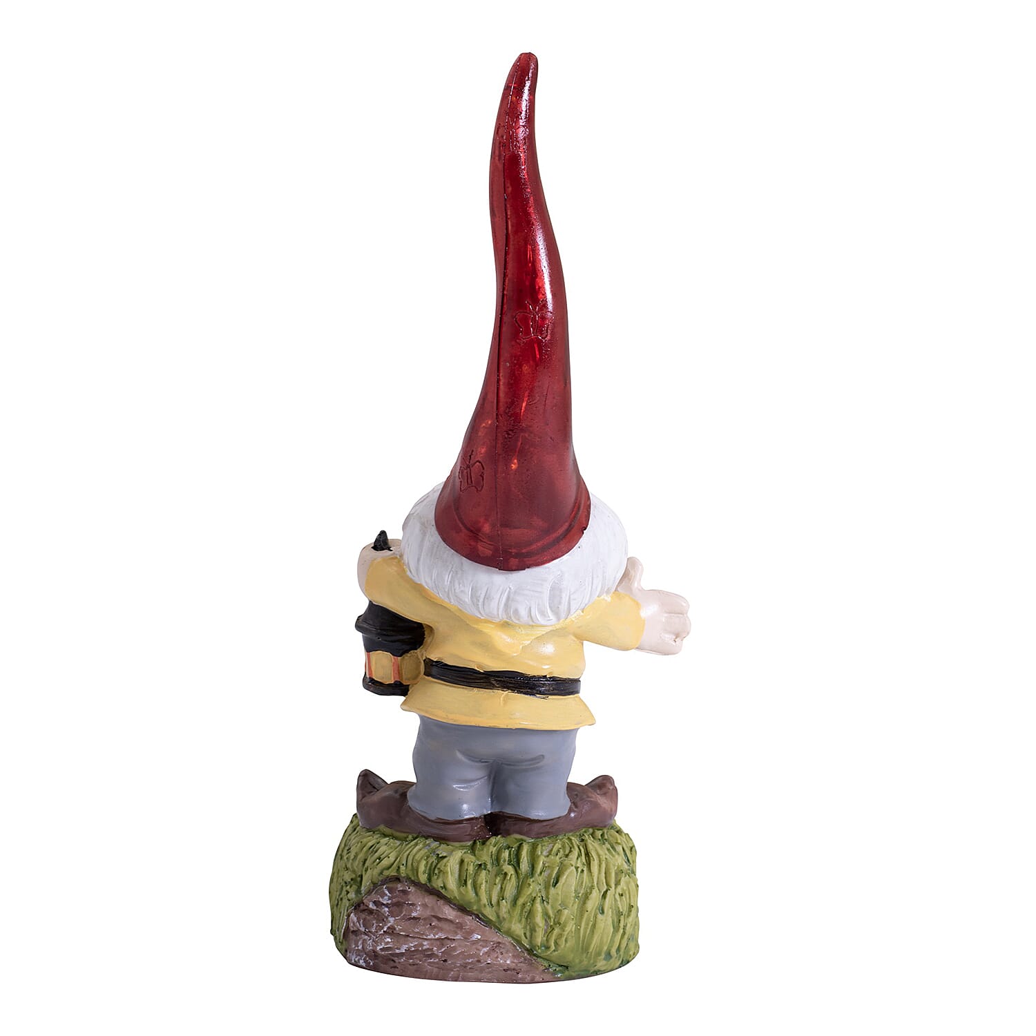 Solar Light Gnome With Red Hat (11 inch approx.)
