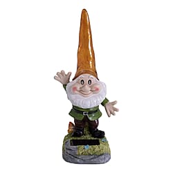 Solar Light Gnome With Yellow Hat (11 inch approx.)