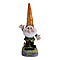 Gnomes Solar Garden Light (Yellow Hat) - 11in Approx