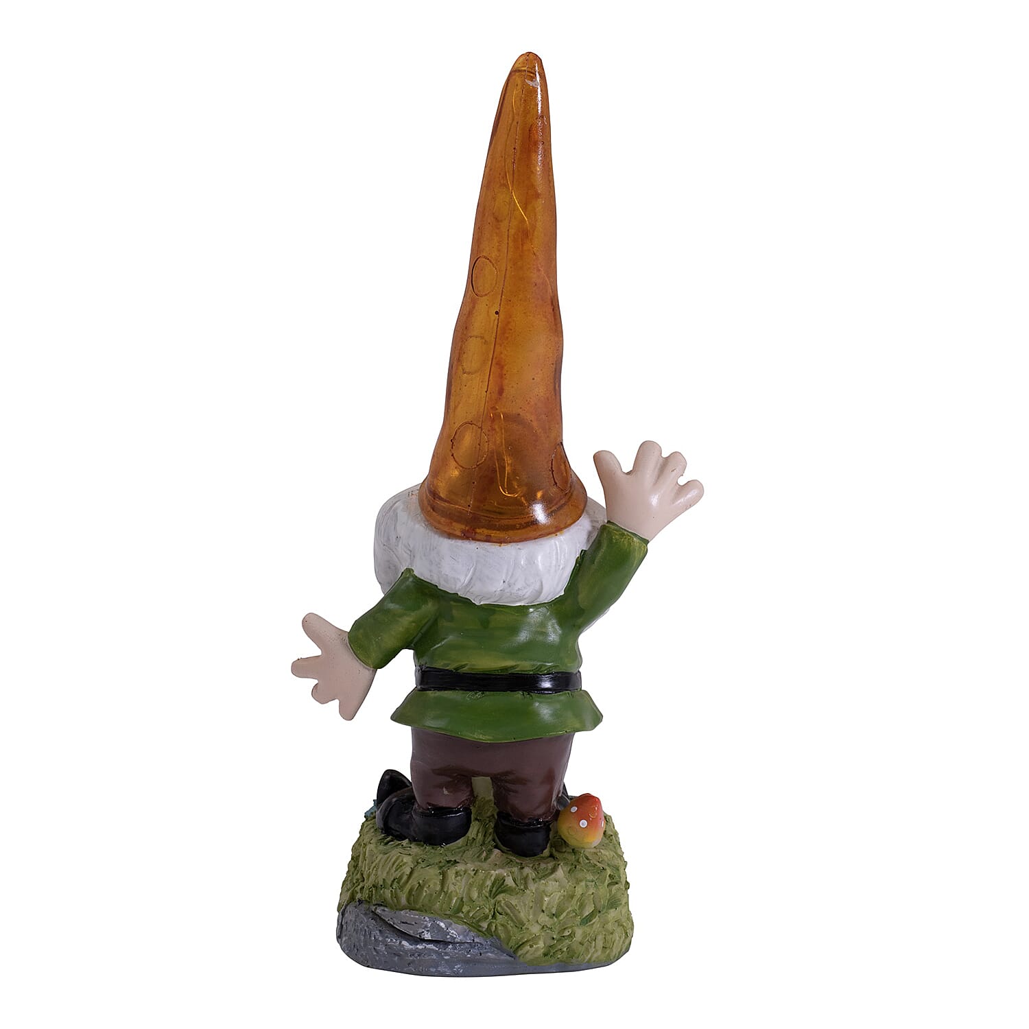 Solar Light Gnome With Yellow Hat (11 inch approx.)