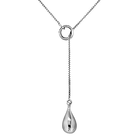 Rhodium Overlay Sterling Silver NecklaceE (Size - 16),  Silver Wt. 5.5 Gms