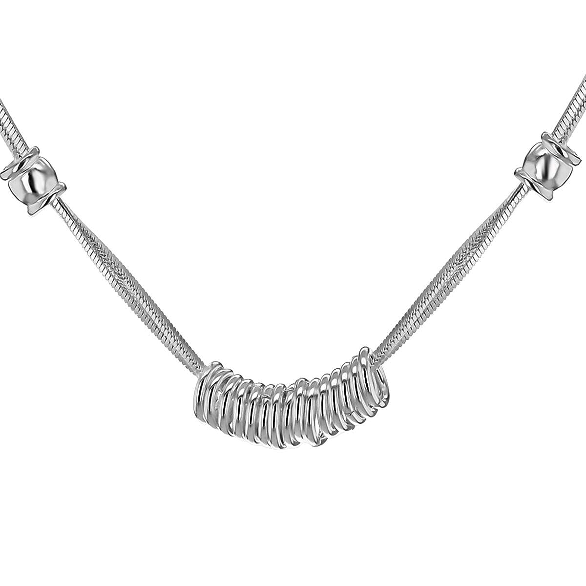 Sterling Silver NecklaceE (Size - 18),  Silver Wt. 11 Gms