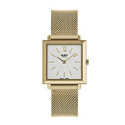 HERITAGE SQR 26MM GP CASE WHT DL GP MESH BCLT