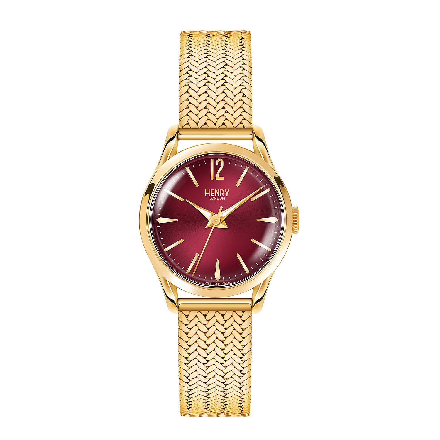 Henry London Holborn Ladies Pale Hamilton Gold Stainless Steel Bracelet Watch
