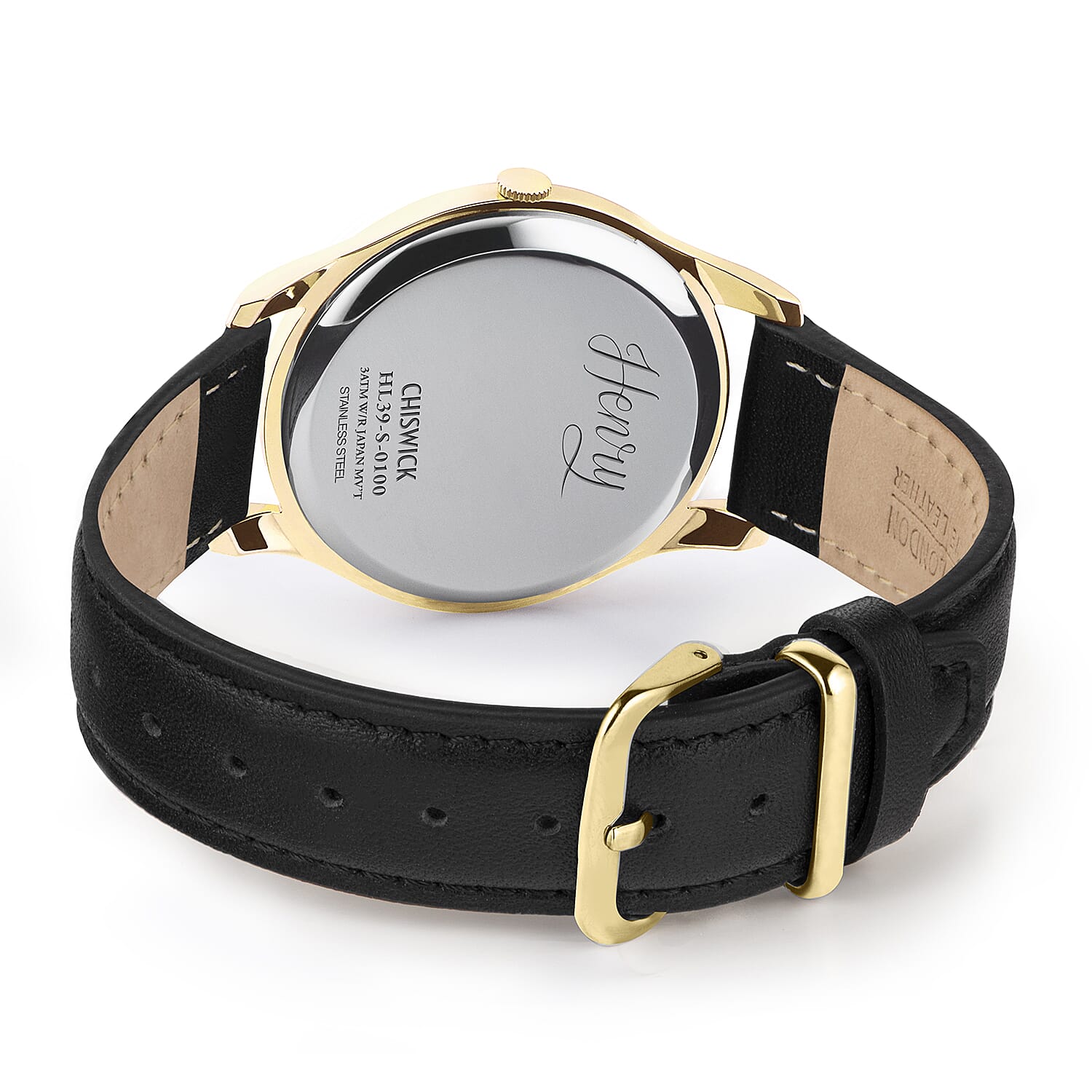 Henry London Chiswick Ladies Watch with Black Calf Leather Strap